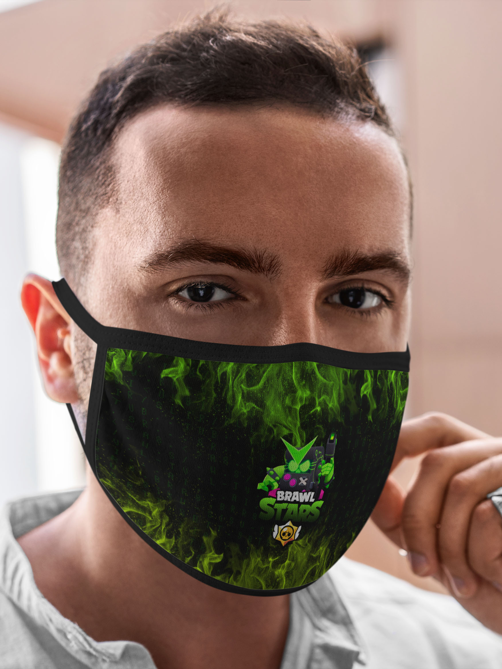 

Многоразовая маска унисекс Burnettie Brawl Stars Virus 8 Bit, Разноцветный, Brawl Stars Virus 8 Bit