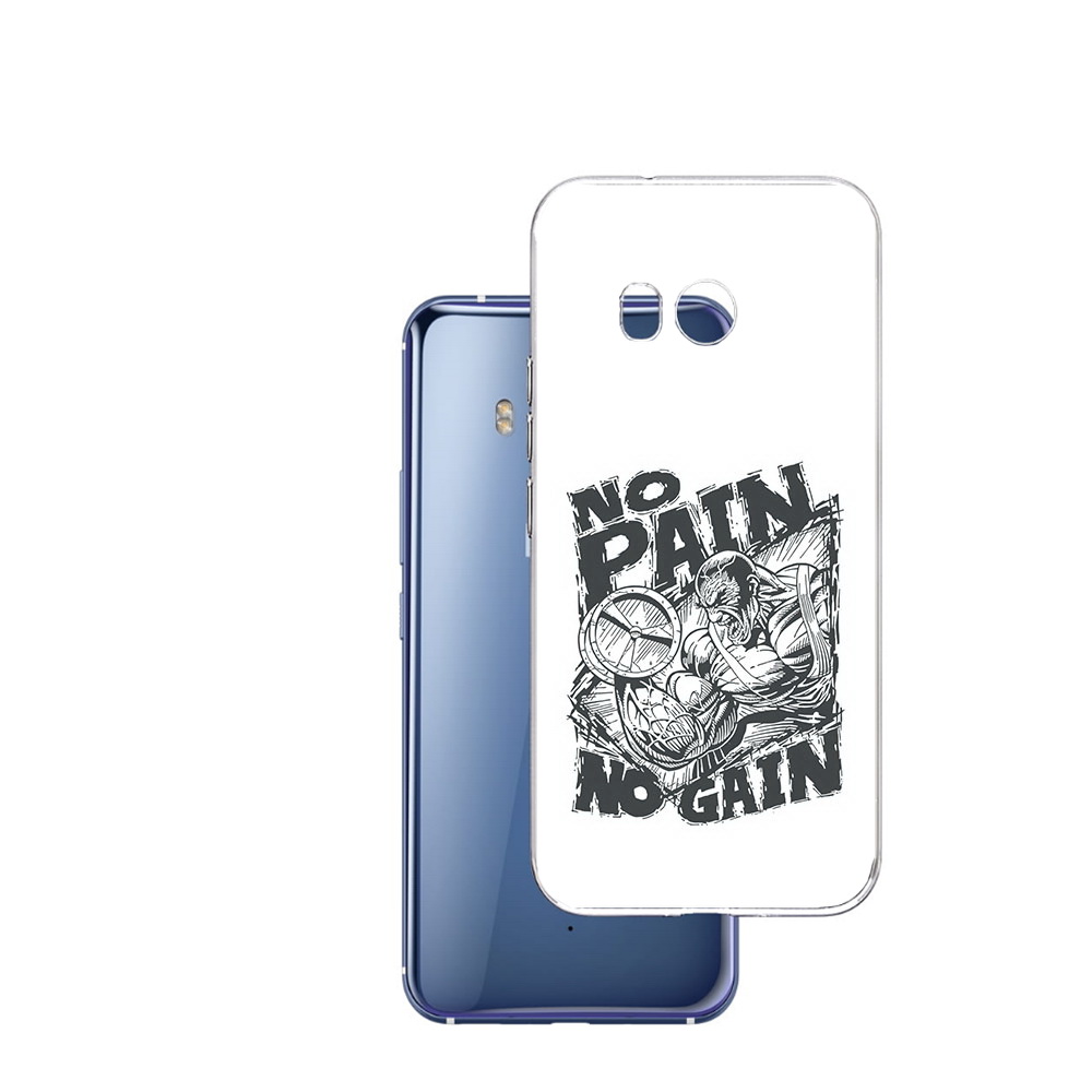 

Чехол MyPads Tocco для HTC U11 бодибилдинг тяжелая работа, Прозрачный, Tocco