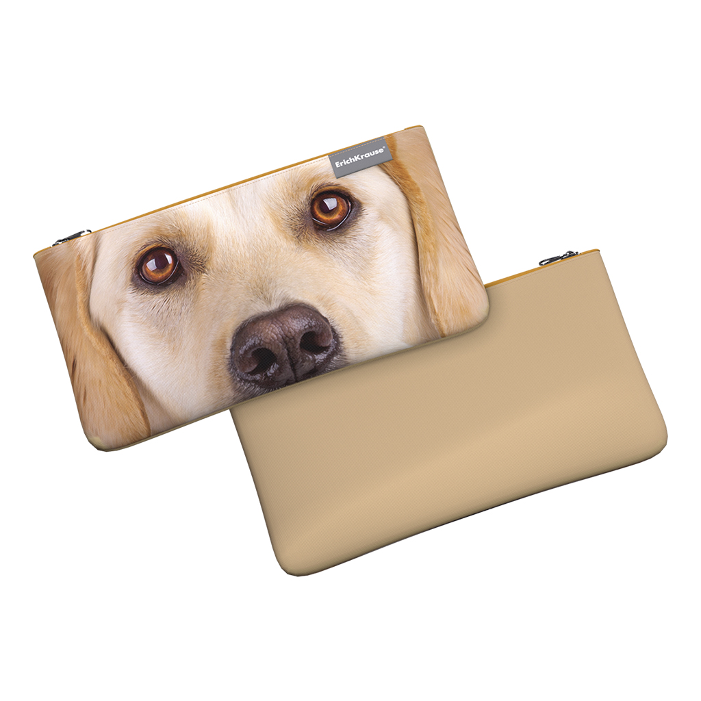 

Пенал конверт ErichKrause Light Beige Dog 60907 220x120мм, Разноцветный, Пеналы конверты
