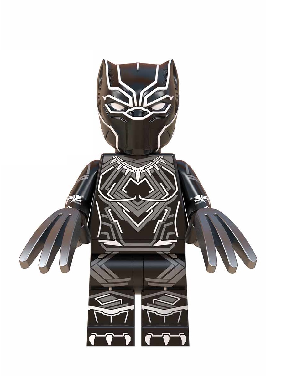 фото Мини-фигурка черная пантера марвел black panther marvel аксессуары, 4,5 см starfriend