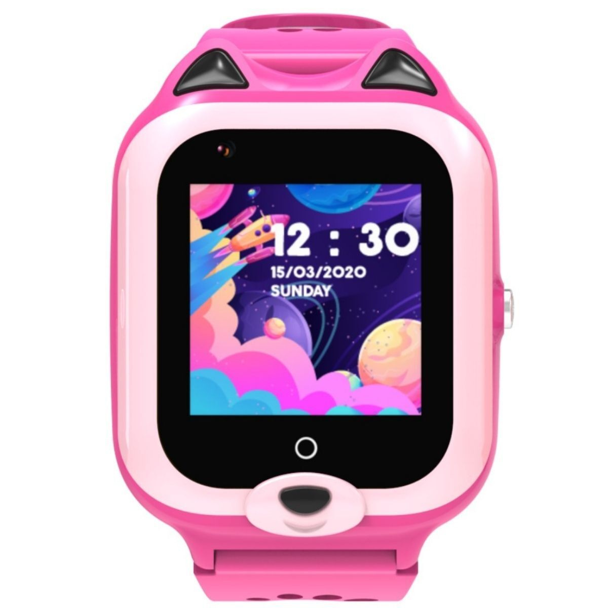 фото Смарт-часы для детей wonlex kt22 4g (розовый) + приложение в подарок где мои дети