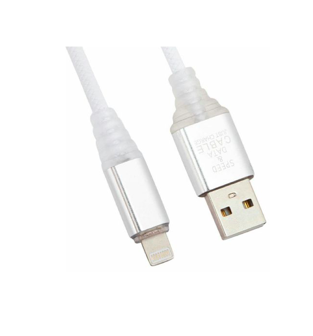 USB кабель Liberty Project Type-C Змея LED TPE белый 1 м 100033022061