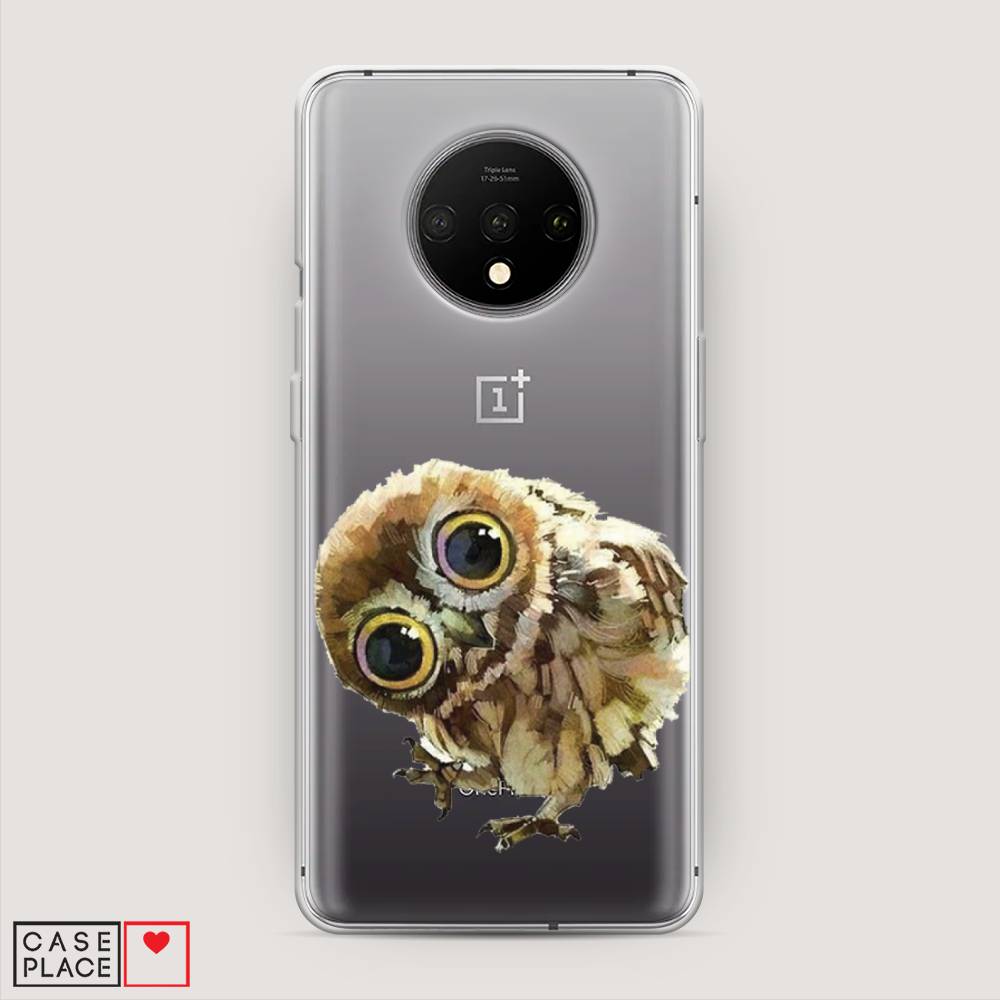

Чехол Awog на OnePlus 7T / ВанПлас 7T "Любопытный совенок", Коричневый;белый;прозрачный, 150950-1