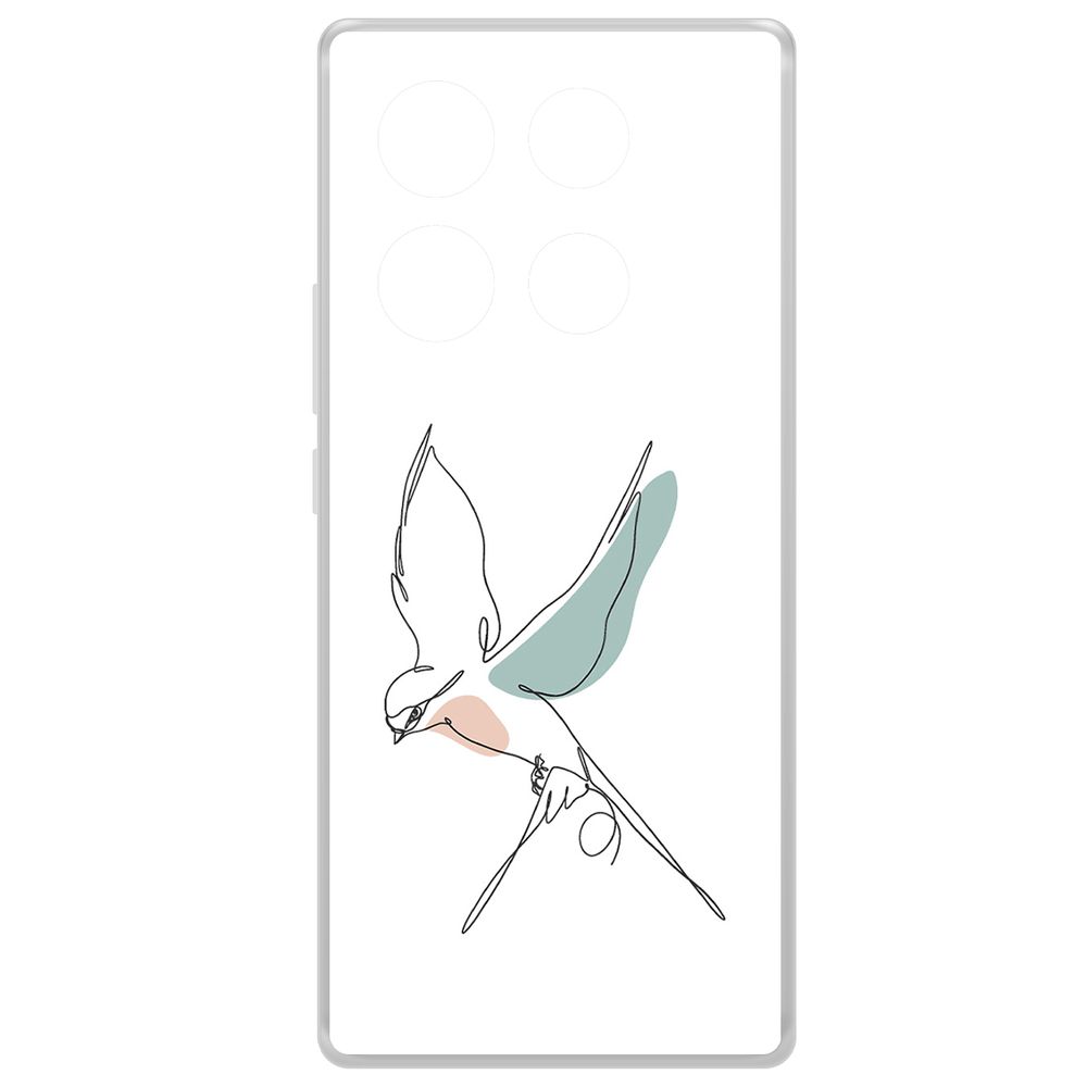 

Чехол-накладка Krutoff Clear Case Полет для INFINIX Note 40 Pro, Прозрачный
