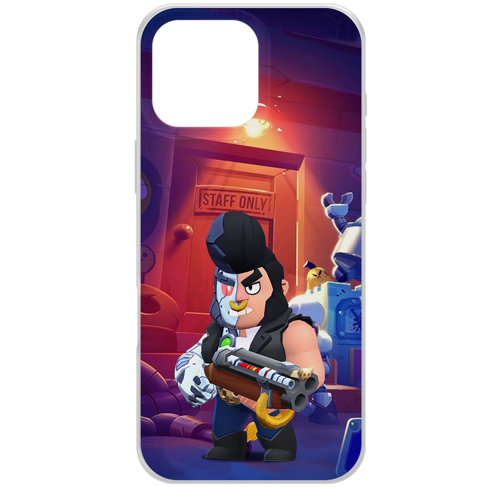 

Чехол-накладка Krutoff Clear Case Brawl Stars-Б-800 для iPhone 16 Pro Max, Прозрачный