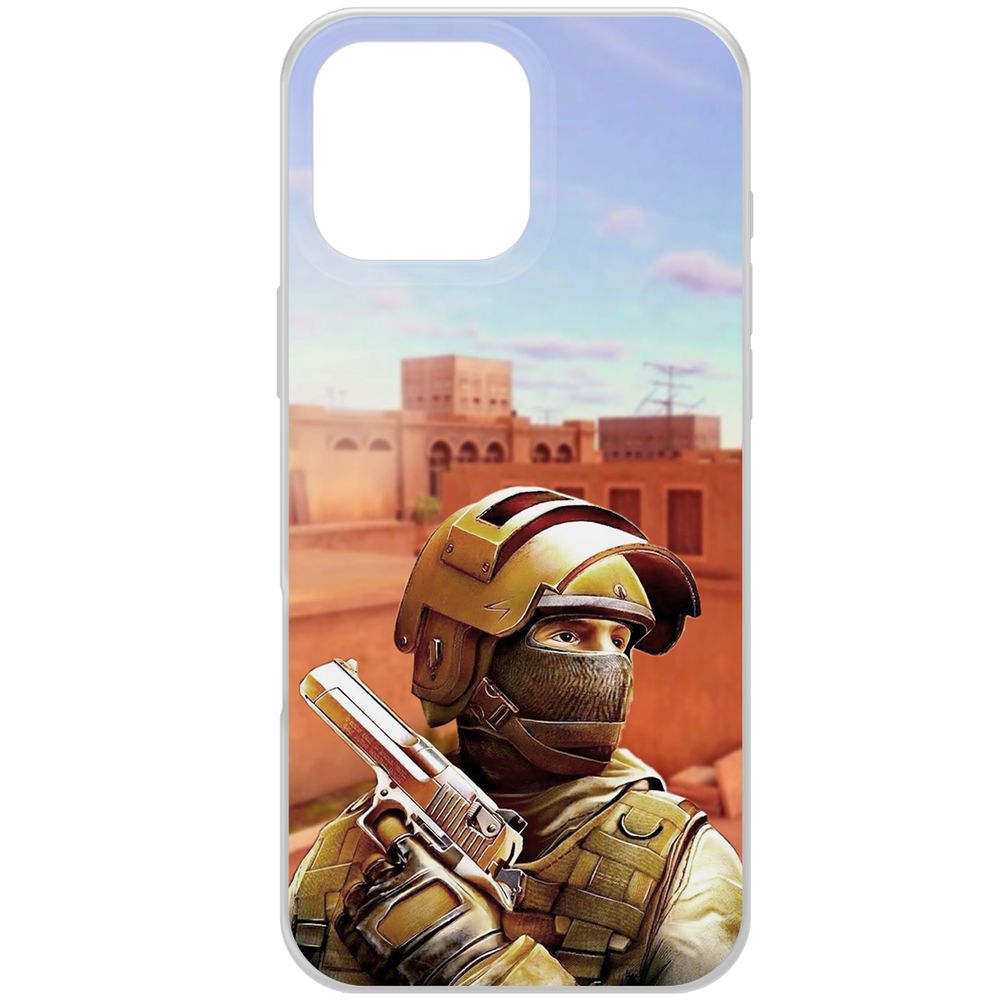 

Чехол-накладка Krutoff Clear Case Cтандофф 2 (Standoff 2) - Спец для iPhone 16 Pro Max, Прозрачный