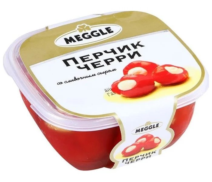 фото Закуска meggle перчик черри с сыром 500 г