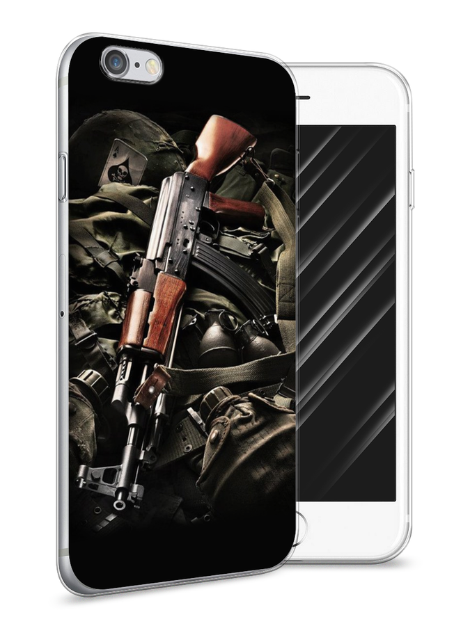 

Чехол Awog на Apple iPhone 6 / Айфон 6 "Автомат", Разноцветный, 10450-1