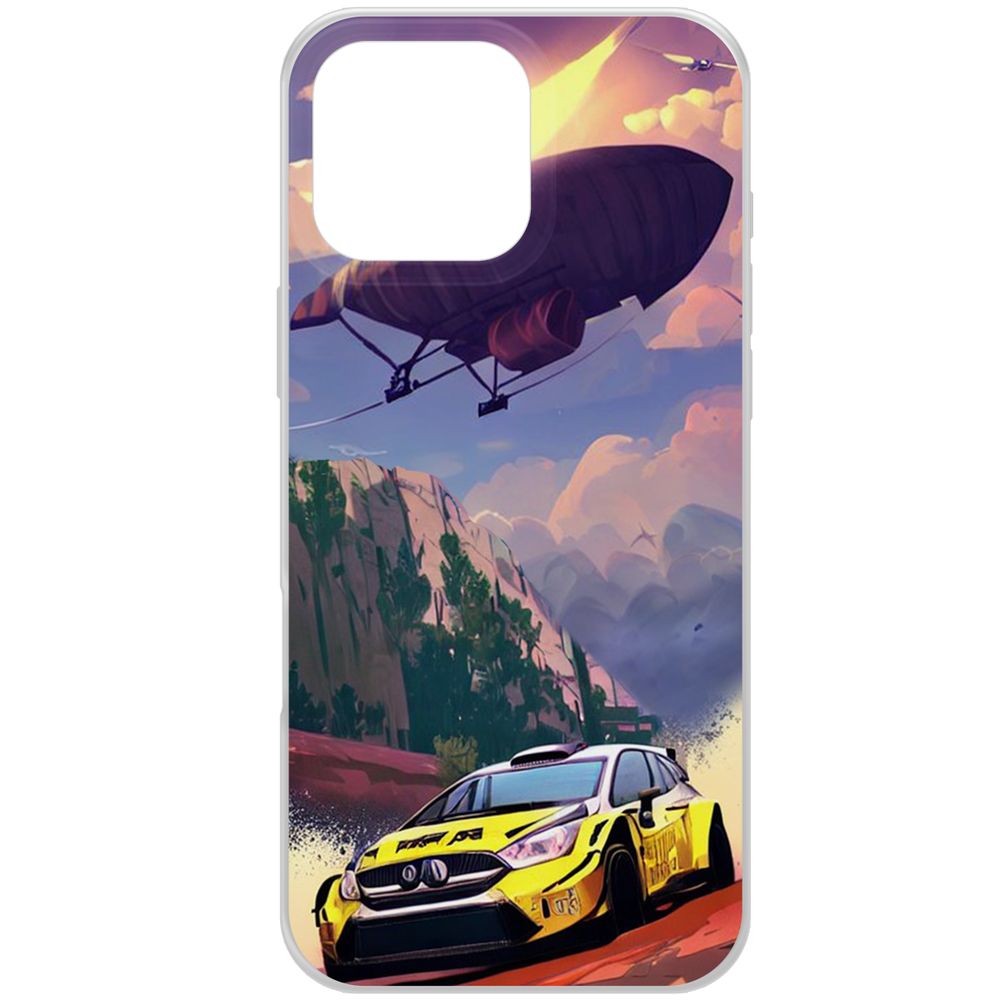 

Чехол-накладка Krutoff Clear Case Гонка для iPhone 16 Pro Max, Прозрачный
