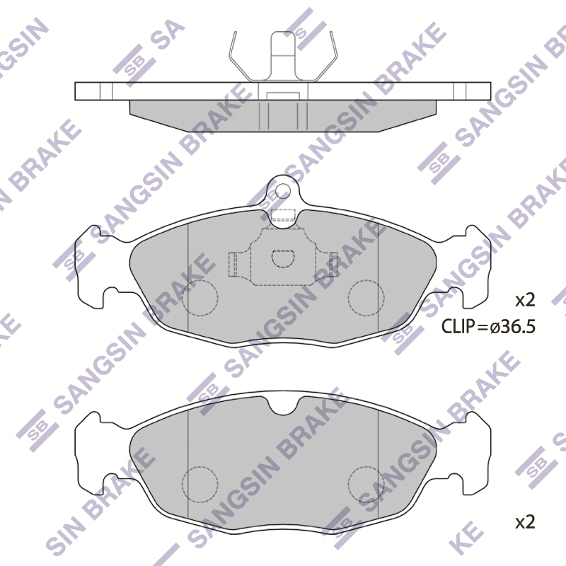 

Колодки передние DAEWOO NEXIA SP1220