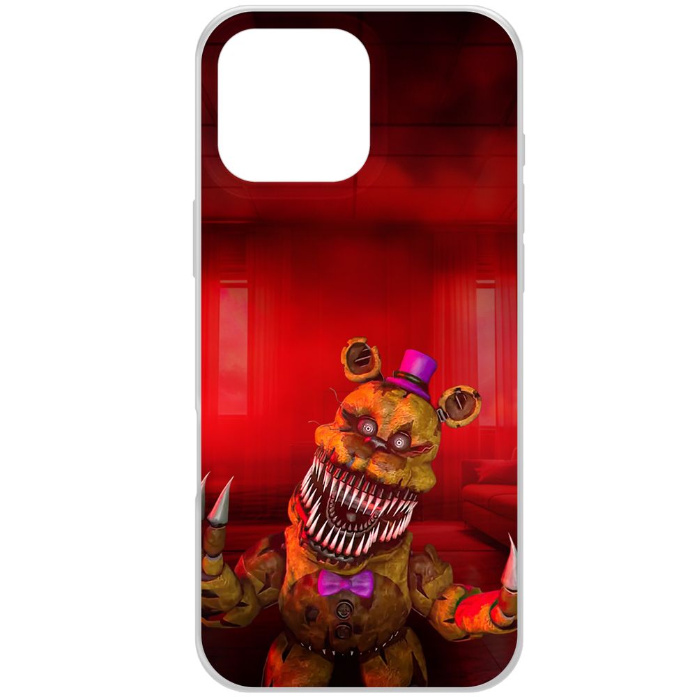 

Чехол-накладка Krutoff Clear Case ФНАФ - Фредди атакует для iPhone 16 Pro Max, Прозрачный