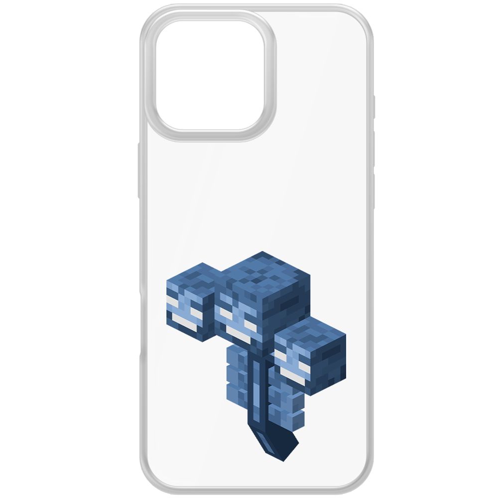 

Чехол-накладка Krutoff Clear Case Minecraft-Иссушитель для iPhone 16 Pro Max, Прозрачный