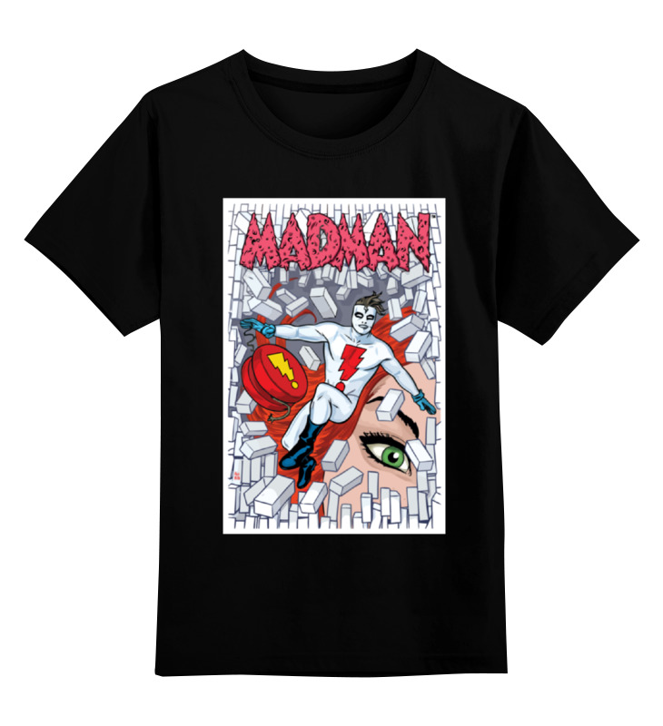 Детская футболка Printio Madman цв.черный р.164