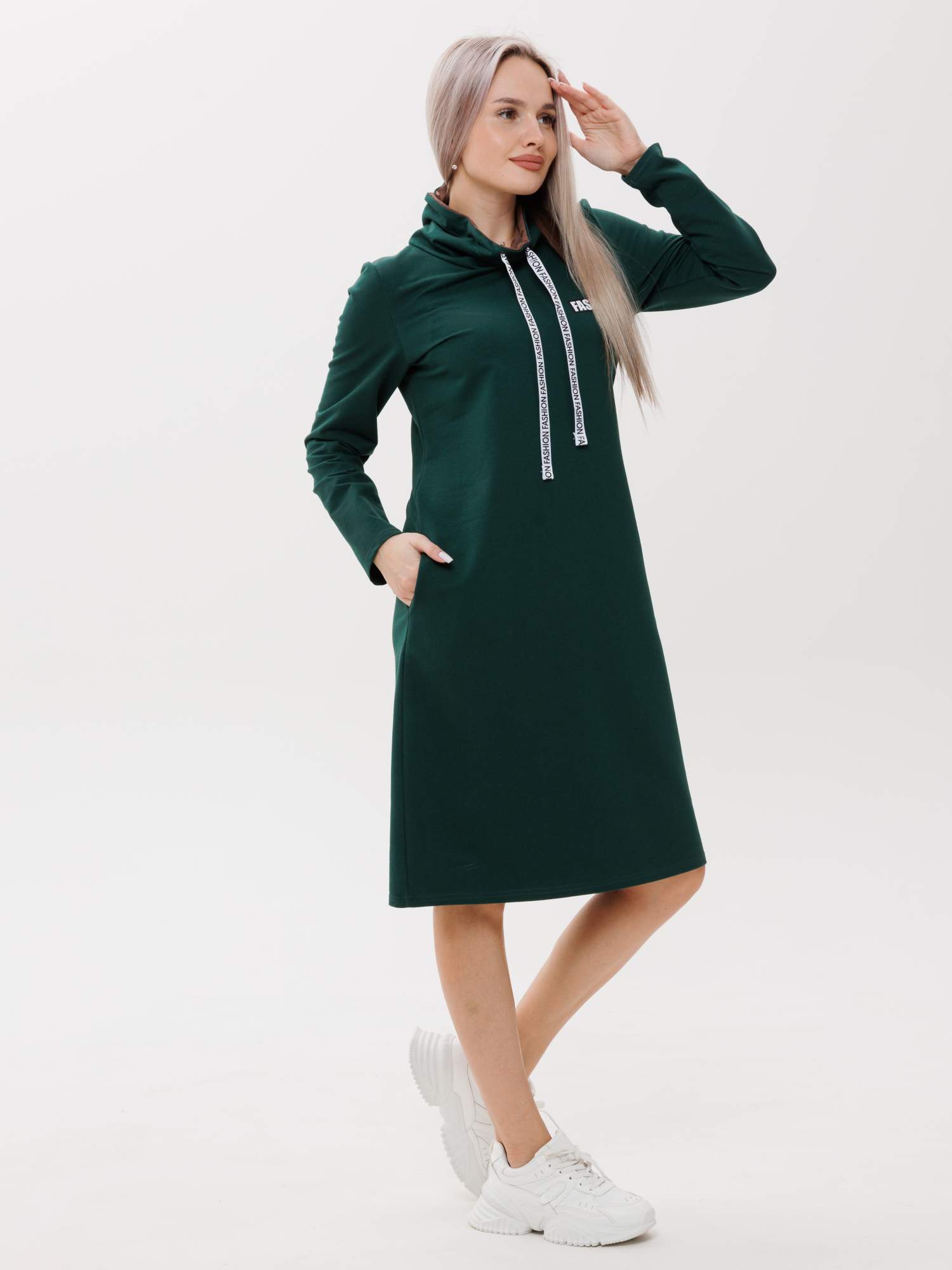 Платье женское ИП Салимзянова О.В П-120/1 зеленое 54 RU