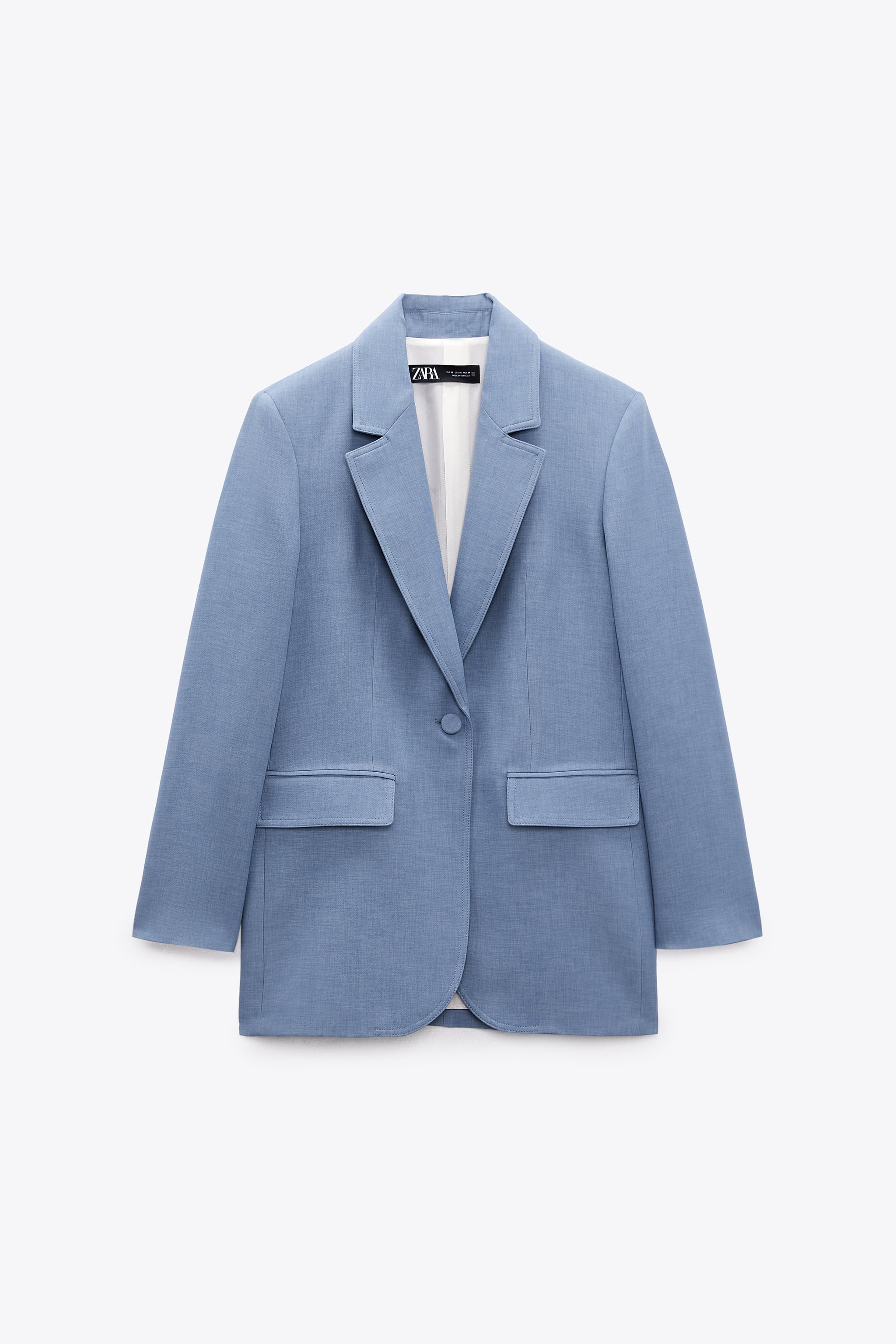 

Пиджак женский ZARA 02133545 синий XS (доставка из-за рубежа), 02133545