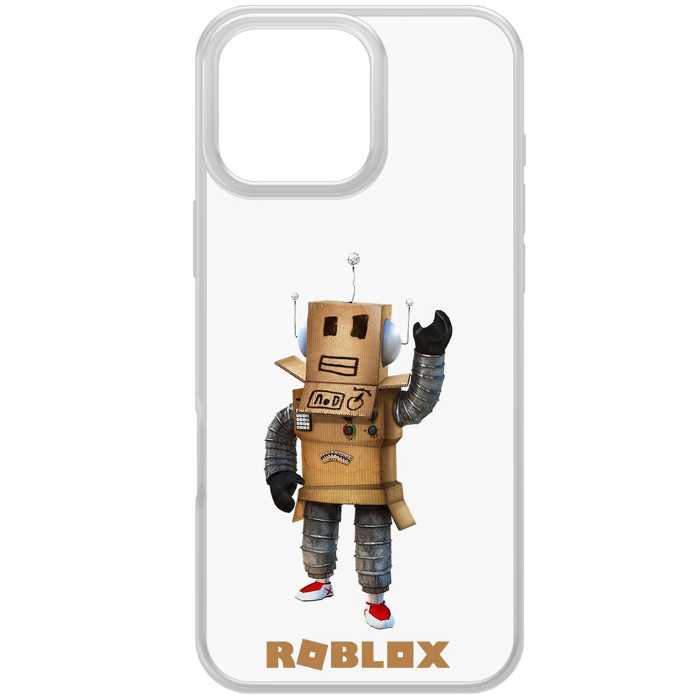 

Чехол-накладка Krutoff Clear Case Roblox-Мистер Робот для iPhone 16 Pro Max, Прозрачный