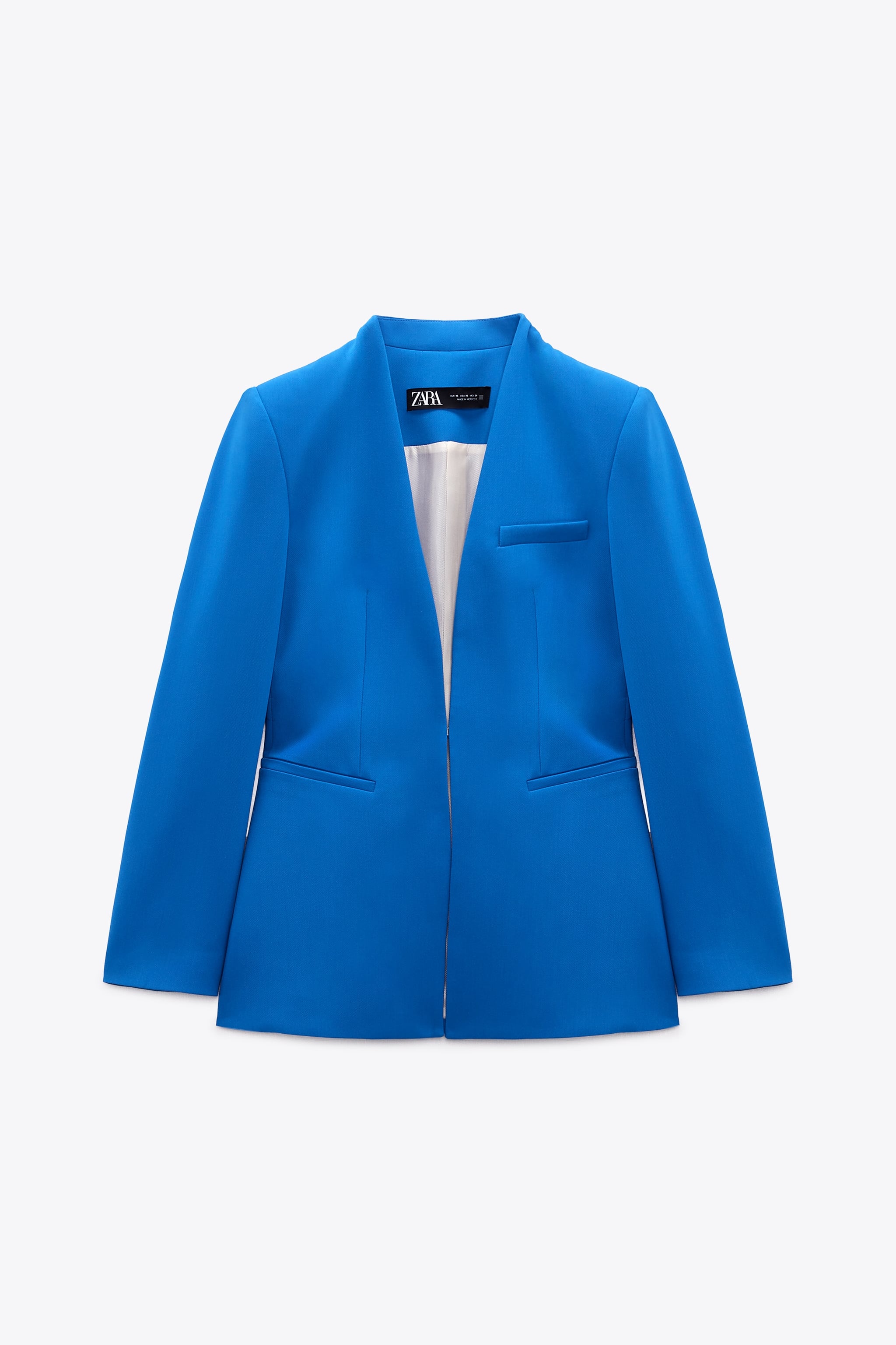 

Пиджак женский ZARA 02139701 голубой S (доставка из-за рубежа), 02139701
