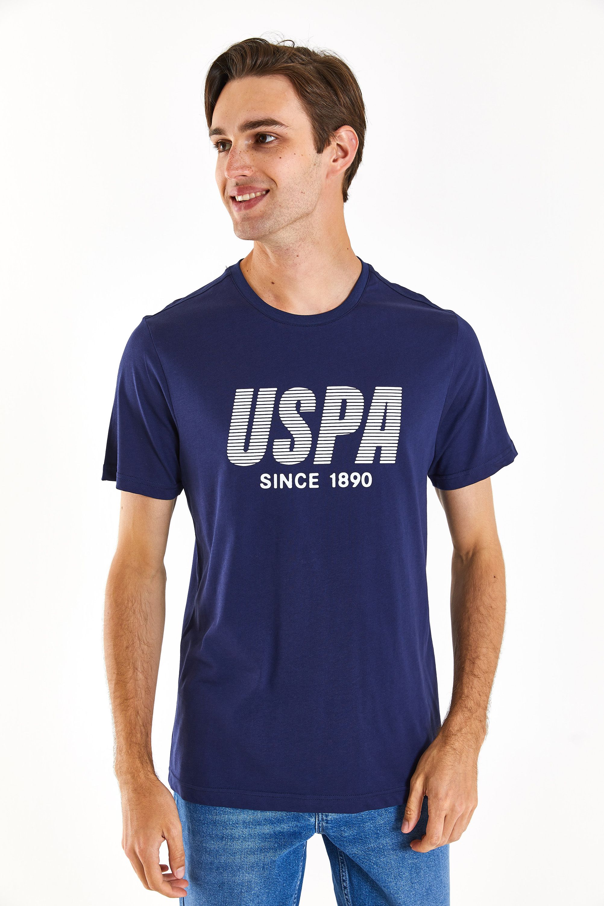

Футболка мужская US Polo Assn G081GL0110TEVER синяя S, Синий, G081GL0110TEVER