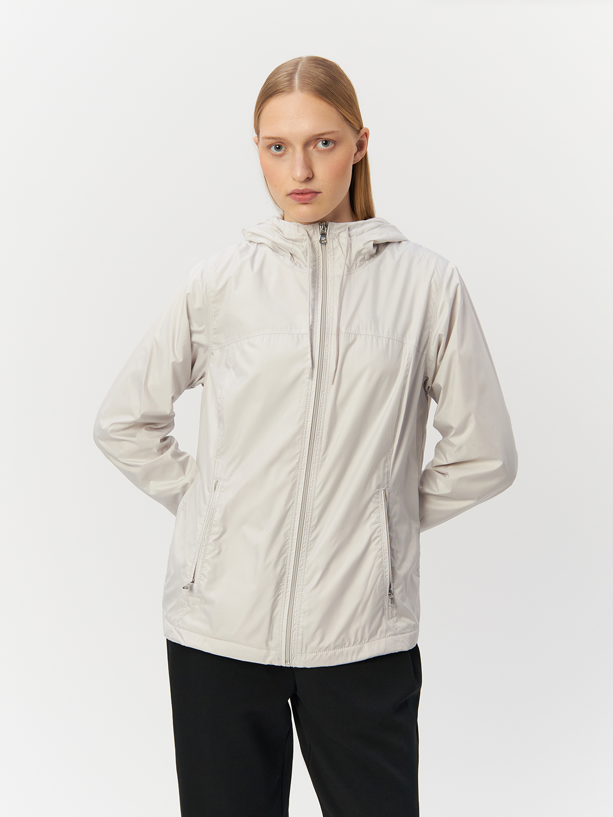 Куртка Calvin Klein для женщин, светло-серая, размер M, CW344124