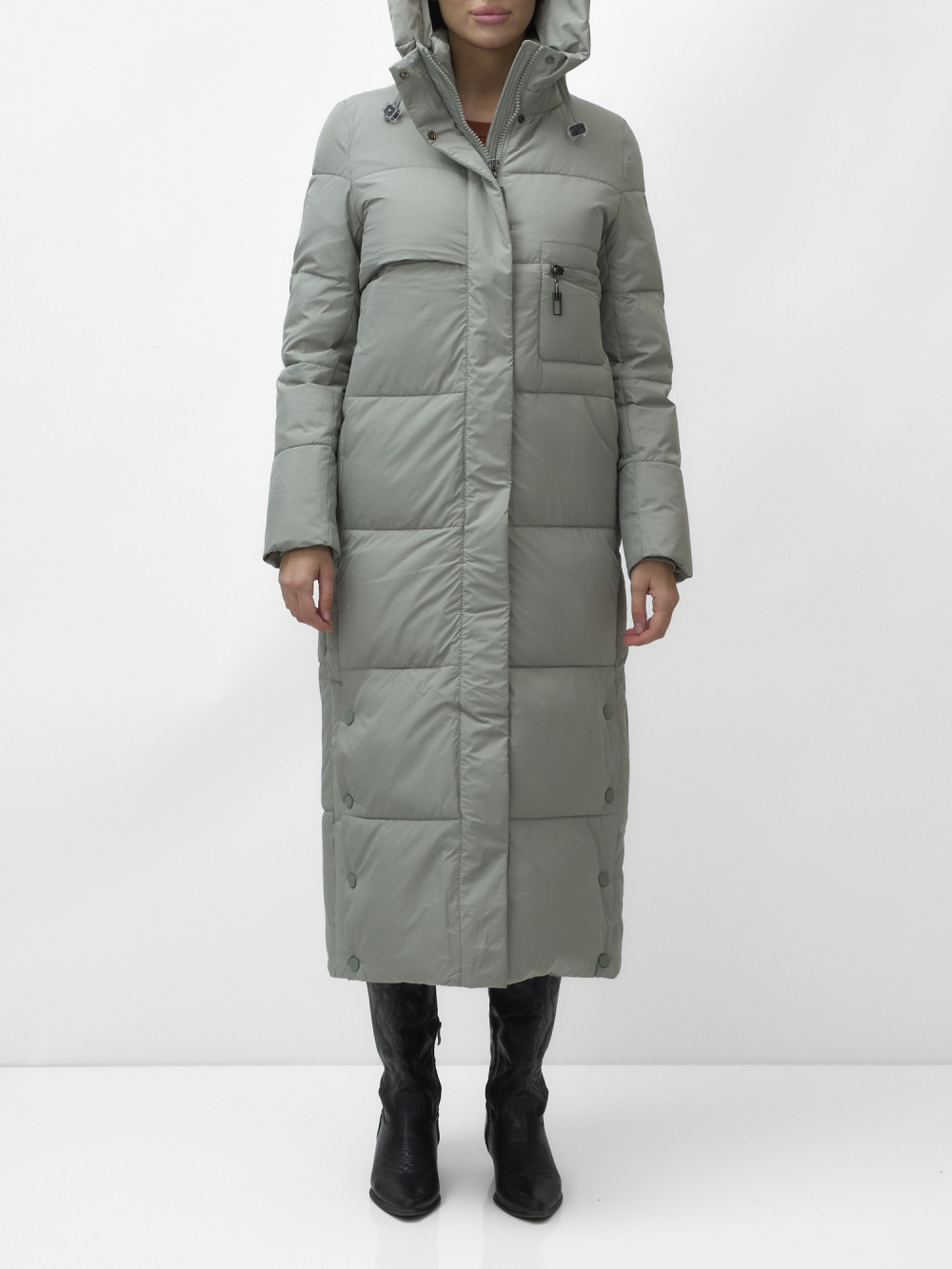 

Пальто женское NoBrand AD9611 зеленое XL, Зеленый, AD9611