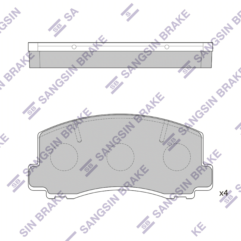 

Колодки передние TOYOTA COROLLA E7-E9, MITSUBISHI COLT II-III SP1211