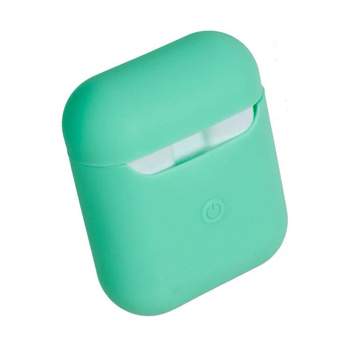 

Чехол силиконовый для AirPods 2 (12), мятный, A+, Бирюзовый