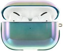 

Чехол пластиковый Kingxbar для Airpods Pro (36), прозрачный, Хамелеоновый перламутр, со шн