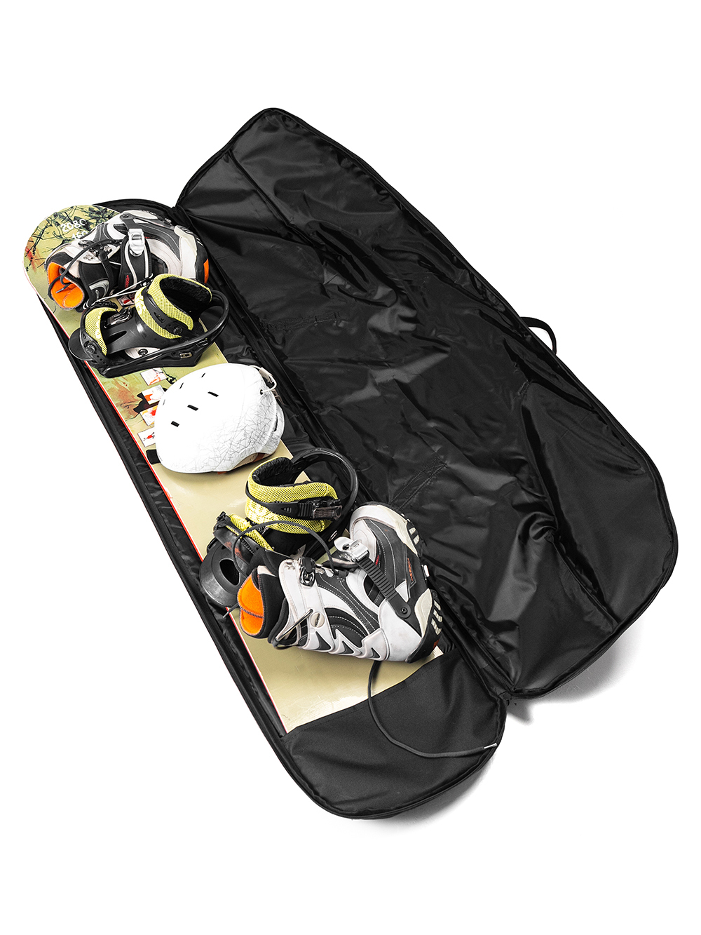 фото Чехол для сноуборда "рюкзак" длина 165 черно синий с лямками для спины bsw