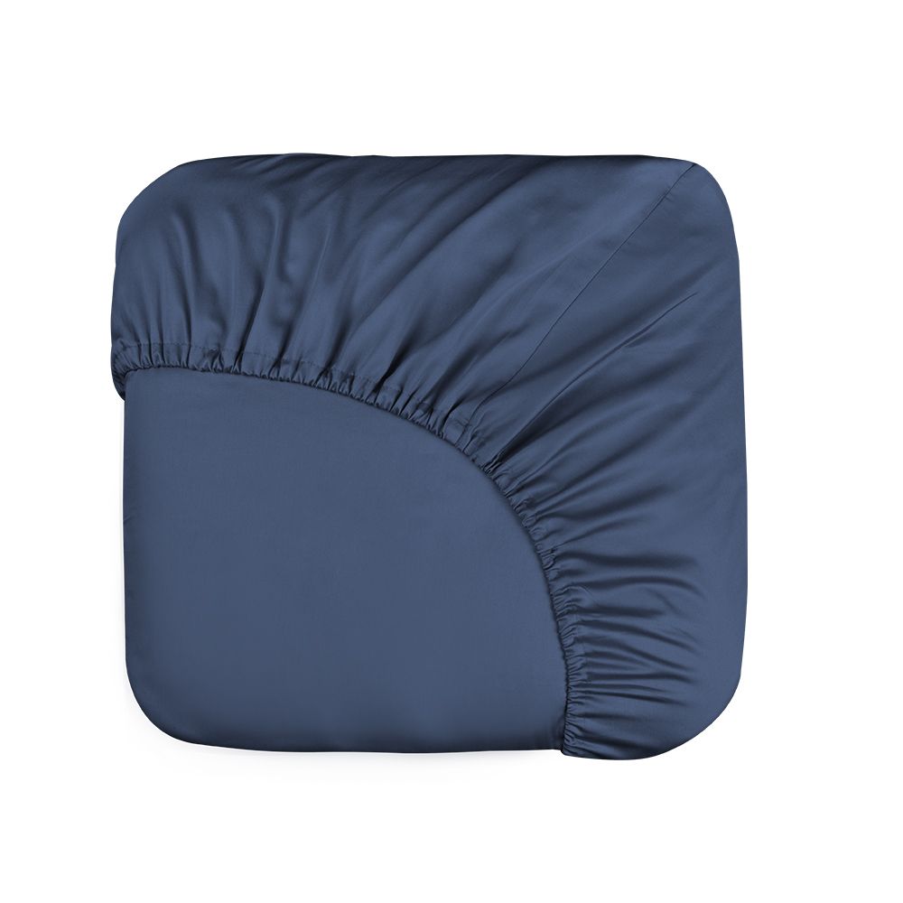 

Простыня на резинке BELLEHOME Стефания 300ТС Indigo 120х200 сатин