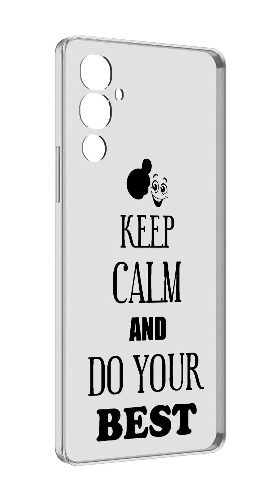 

Чехол MyPads keep-calm-and для Tecno Pova 4, Прозрачный, Tocco