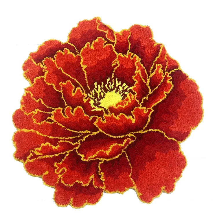 фото Carnation home fashions коврик carnation home fashions peony flower red 73x73