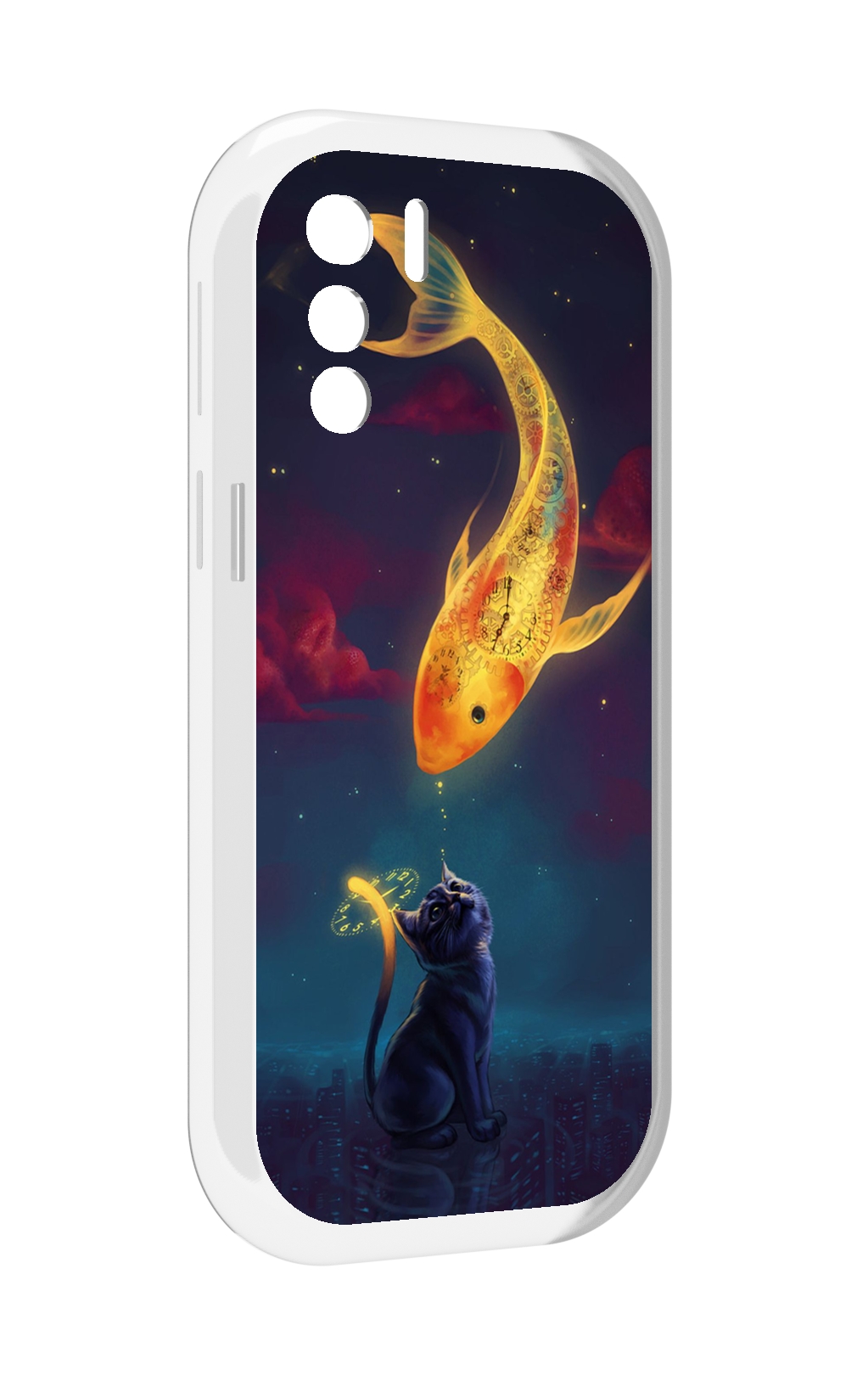 

Чехол MyPads золотая-рыбка-часовая для UleFone Note 13P, Прозрачный, Tocco