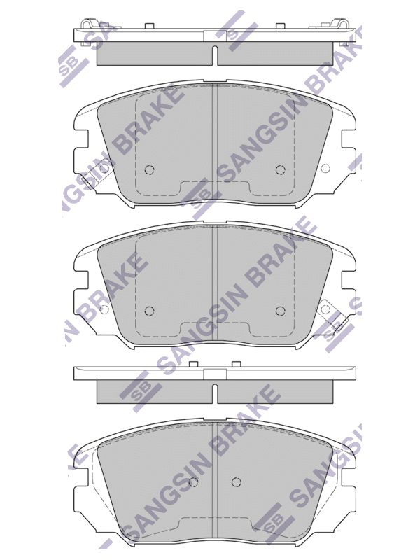 

Тормозные колодки Sangsin brake передние sp1182