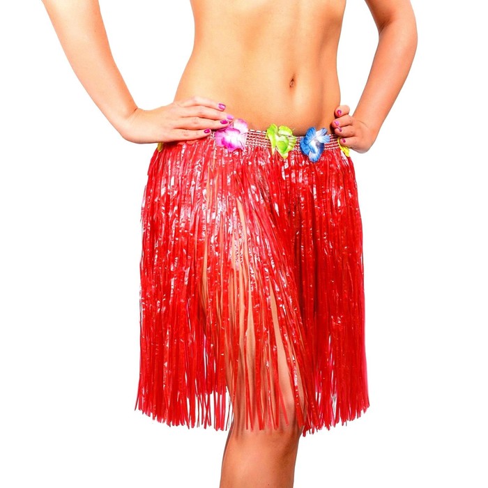 Гавайская юбка Страна Карнавалия цвет красный 304476