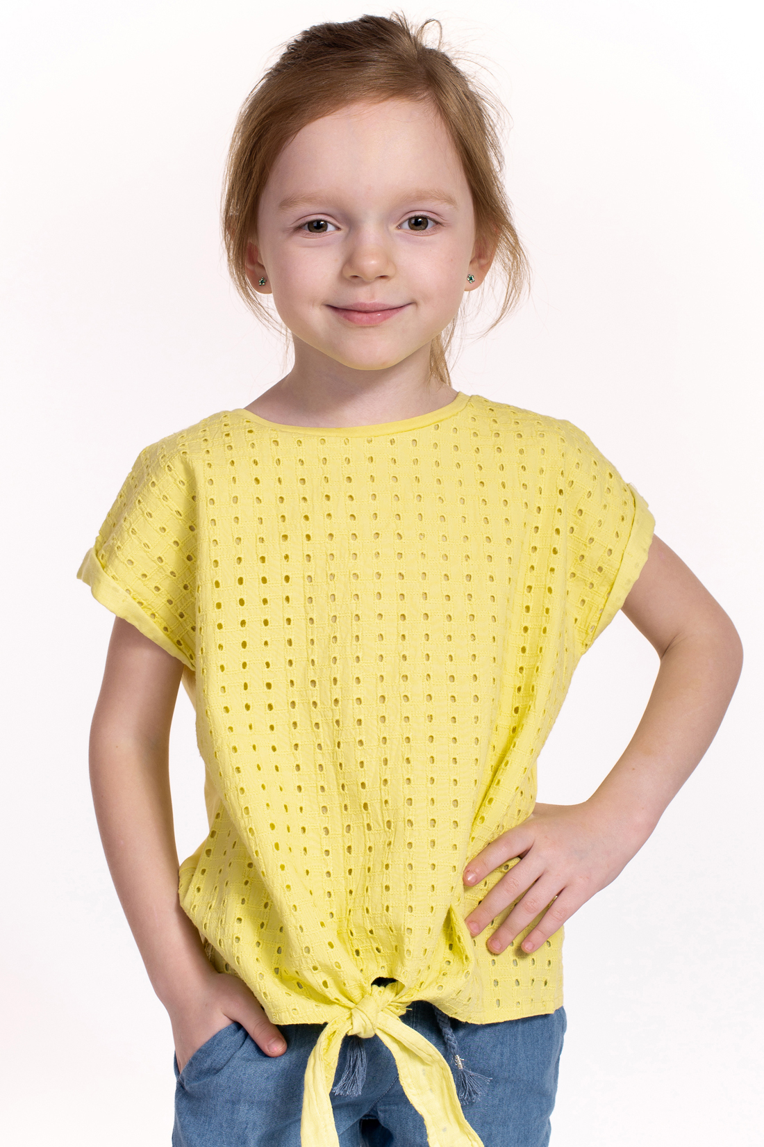 Блузка для девочки Baon BK199002 желтый р.98-104
