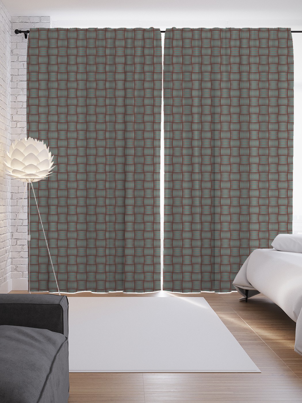 

Шторы JoyArty с фотопечатью "Ленточное плетение" из сатена, 290х265 см, Ленточное плетение