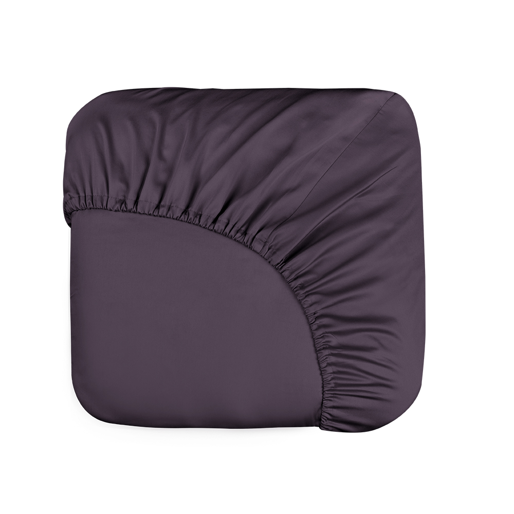 

Простыня на резинке BELLEHOME Стефания 300ТС Grape 140х200 сатин
