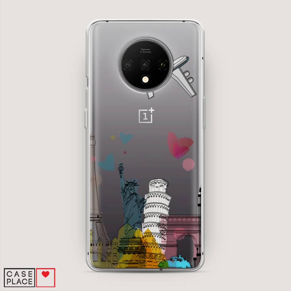 

Чехол Awog на OnePlus 7T / ВанПлас 7T "Самолет путешествий", Желтый, 150950-10