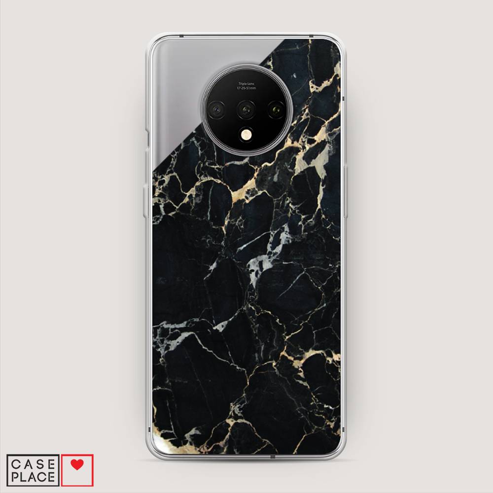 

Чехол Awog на OnePlus 7T / ВанПлас 7T "Черный мрамор уголок", Черный;золотистый, 150950-3