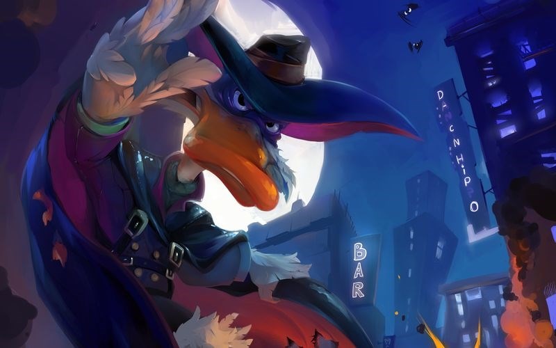 

Постер к мультфильму "Черный Плащ" (Darkwing Duck) A1