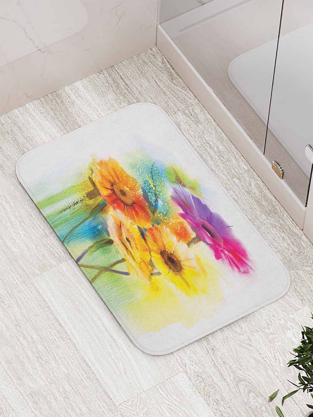 

Коврик противоскользящий для ванной, сауны, бассейна, 77х52 см bath_74212 JoyArty