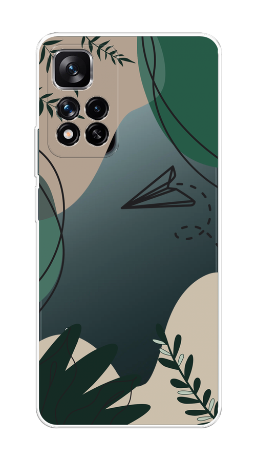 

Чехол на Xiaomi Redmi Note 11 Pro Plus 5G "Secret Garden", Зеленый;бежевый;черный, 312150-1