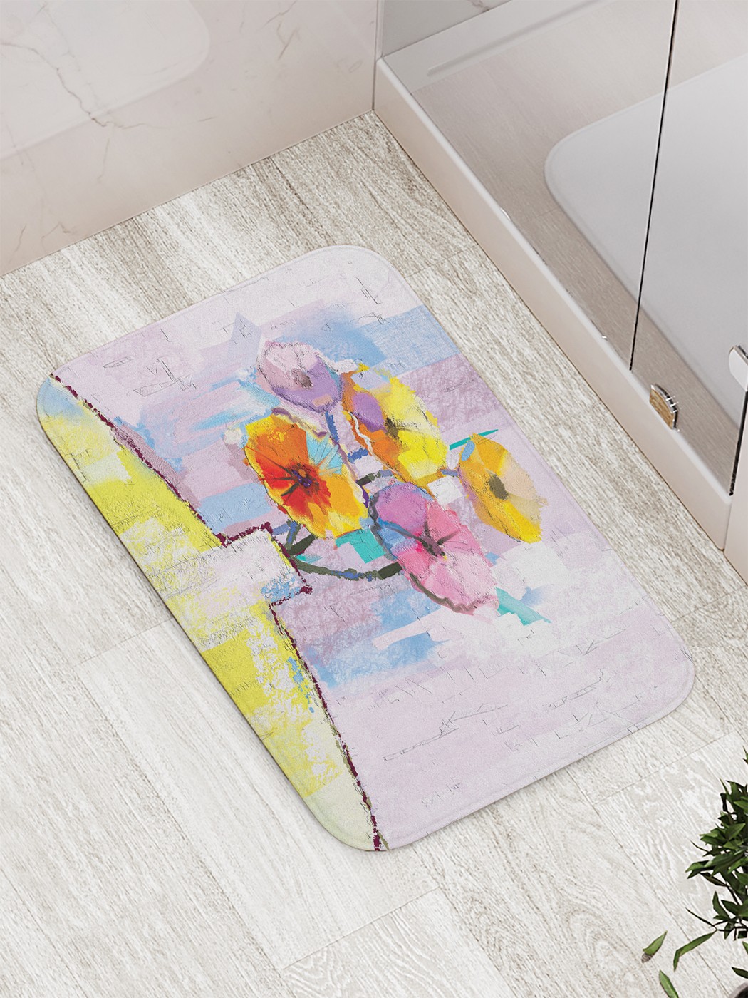 

Коврик противоскользящий для ванной, сауны, бассейна, 77х52 см bath_74192 JoyArty