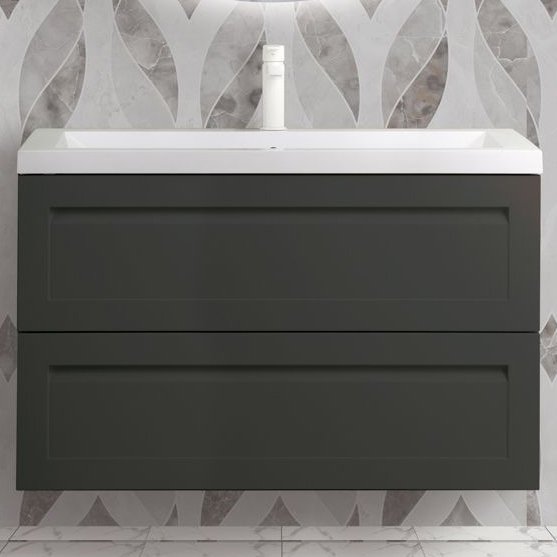 Тумба для комплекта Art&Max Platino 90, подвесная, серый матовый