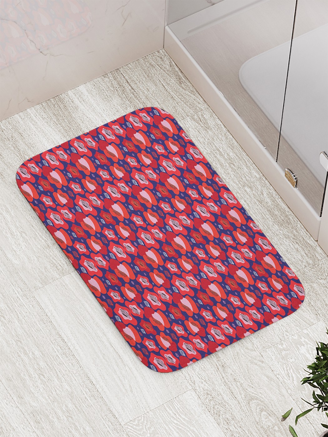 

Коврик противоскользящий для ванной, сауны, бассейна, 77х52 см bath_74086 JoyArty