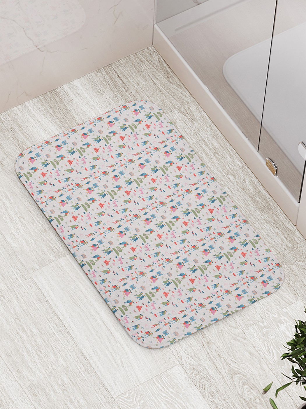 

Коврик противоскользящий для ванной, сауны, бассейна, 77х52 см bath_74082 JoyArty