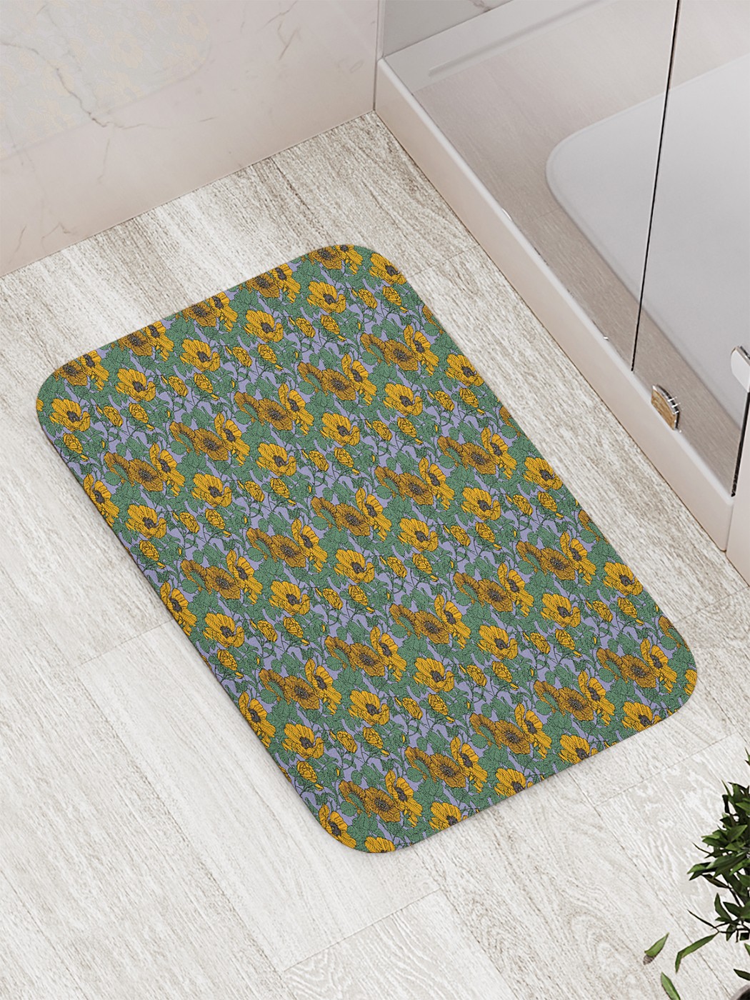 

Коврик противоскользящий для ванной, сауны, бассейна, 77х52 см bath_74061 JoyArty