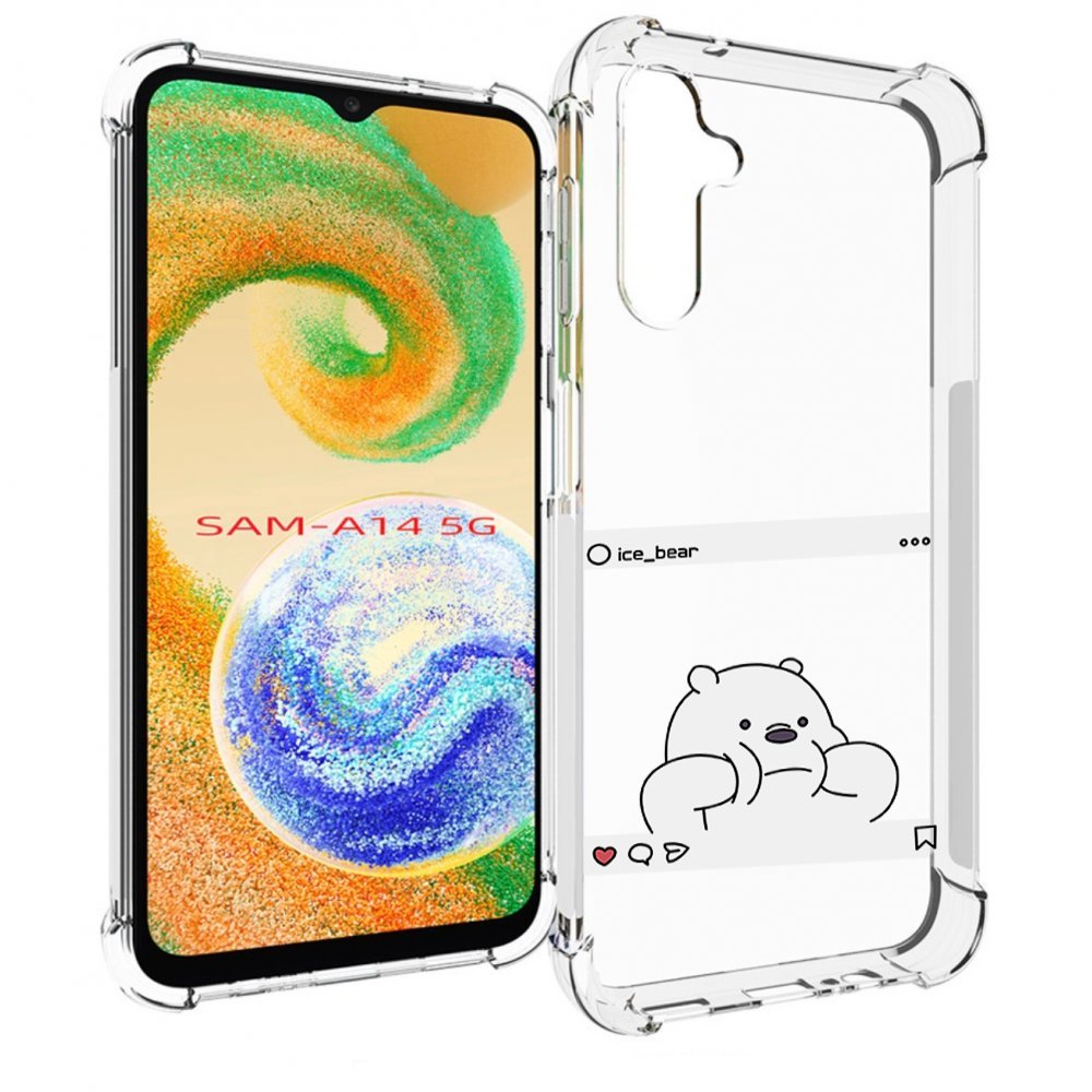 

Чехол MyPads ледяной-медведь для Samsung Galaxy A14 5G, Прозрачный, Tocco