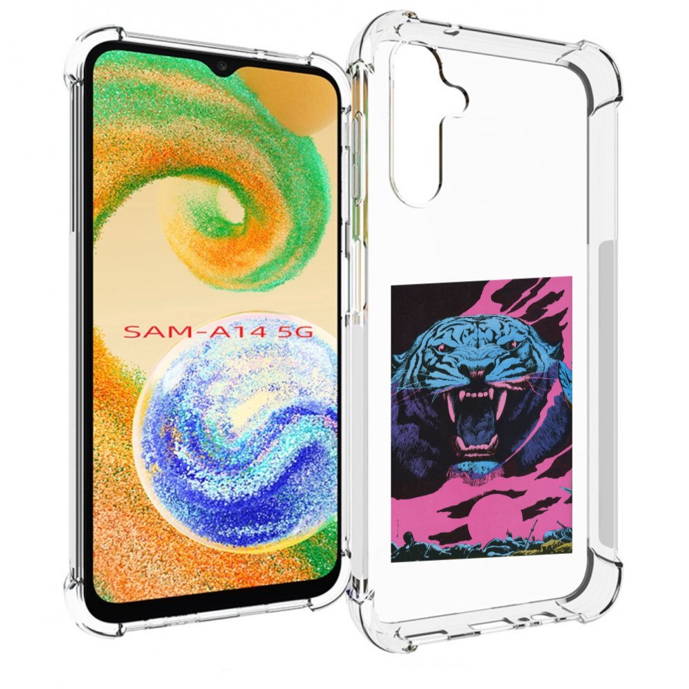 

Чехол MyPads лев с розовыми зубами для Samsung Galaxy A14 5G, Прозрачный, Tocco