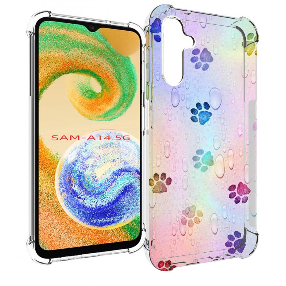 

Чехол MyPads лапки для Samsung Galaxy A14 5G, Прозрачный, Tocco